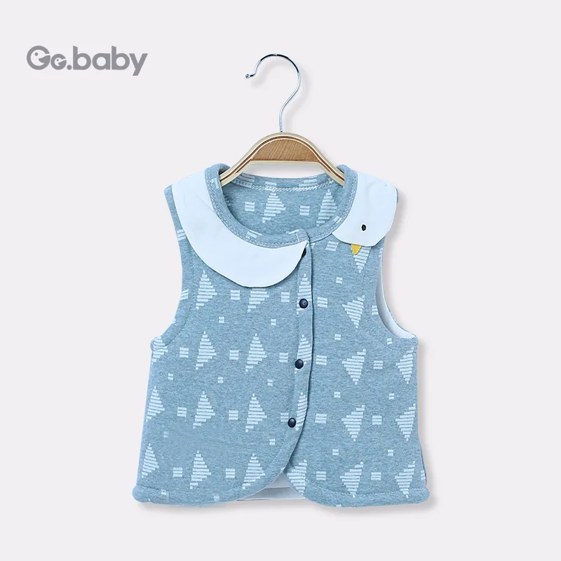 Autumn Baby Girls Waistcoat Cotton Vest For Boys Kids Winter Outerwear Toddler Clothing Infant Girl Clothes Newborn Boy Outfits
