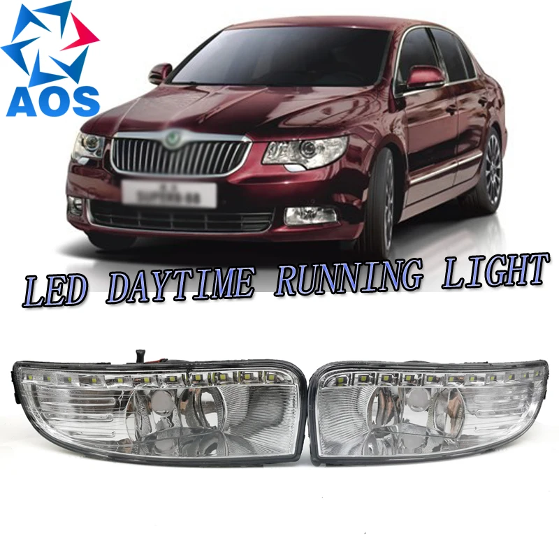 

2PCs/set car styling AUTO LED DRL Daylight Car Daytime Running light set For Skoda Octavia A5 2010 2011 2012 2013