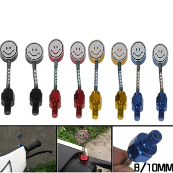 

Motorcycle Accessories Motorcycle/ Scooter Universal Decoration screws Rearview Mirror Aluminum Screw Bolts Smiley Screw M8