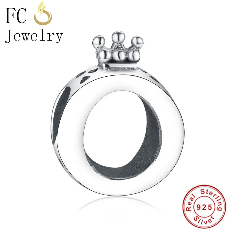 

FC Jewelry Fit Original Pandora Charms Bracelets 925 Silver Princess Crown Beads for DIY Making Women Girl Berloque Valentine