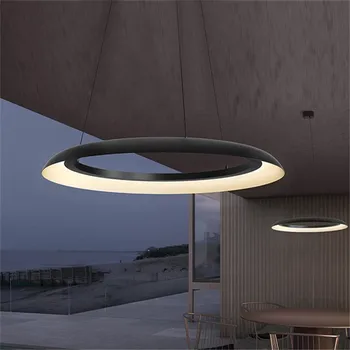

Modern Creative Restaurant LED Chandelier Simple Fashion Office Dinnder Coffee Shop Hotel Hall Suspension Light Fixtures