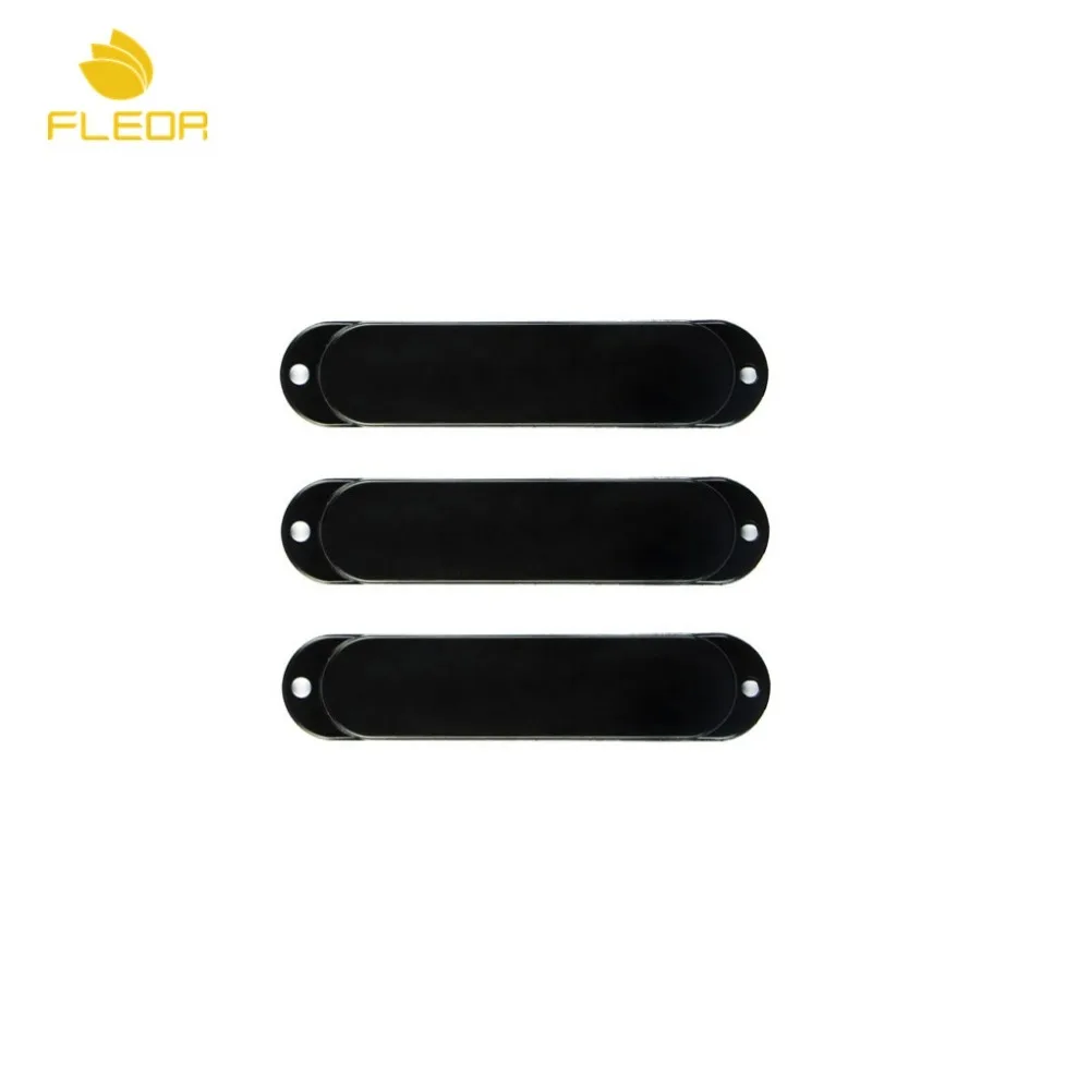 

FLEOR 3pcs Black Closed Guitar Pickup Covers No Hole For Electric Guitar Parts
