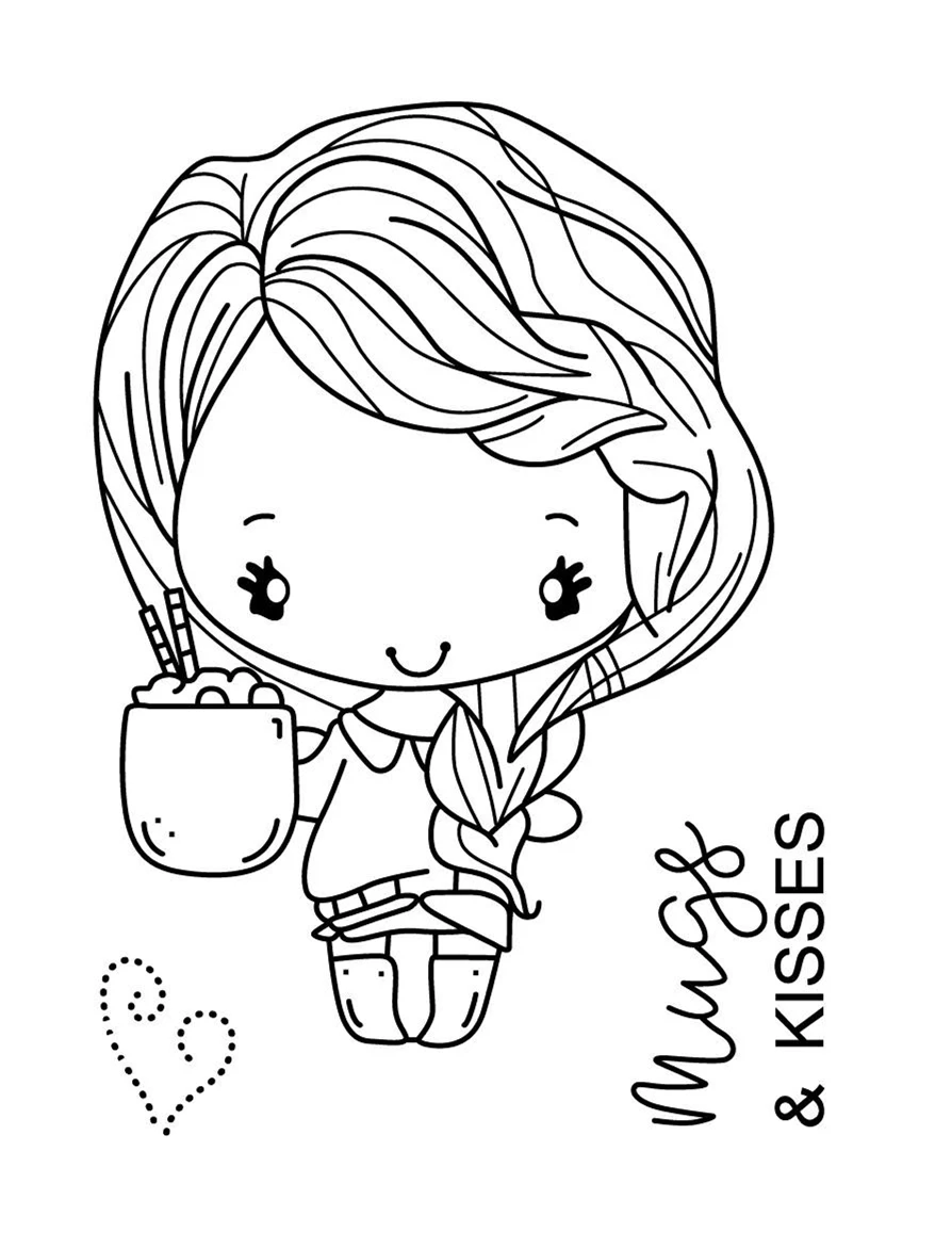 Girl stamp Clear Stamp for Scrapbooking Transparent Silicone Rubber DIY Photo Album Decor A192 | Дом и сад