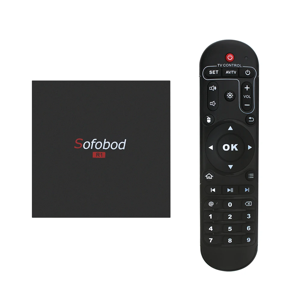 Sofobod IP tv Box Android 7,1 Amlogic S905W четырехъядерный 1G/8G wifi 4 K 1080 P Поддержка iptv телеприставка беспроводная клавиатура Smart tv Box