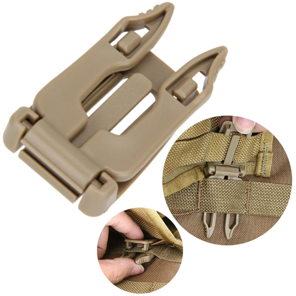 5pcs/lot Backpack Carabiner Tactical Buckle Clip Strap EDC Molle