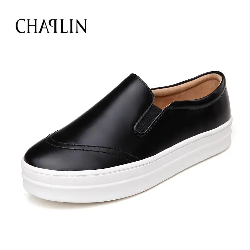 

New Spring Autumn Casual Women Shoes Cow Split Height Increasing Slip-on Fashion Shoe For Female Solid Lazy Women Shoes 5081-1