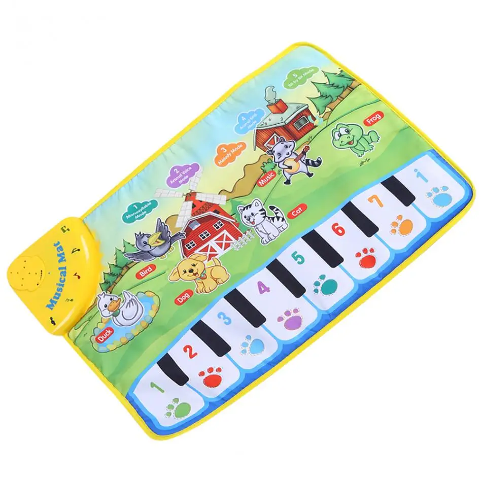 60x39 см детские музыкальные Ковры детские музыкальные Коврики дети ползают Пианино Ковры развивающие музыкальные электронные игрушки для