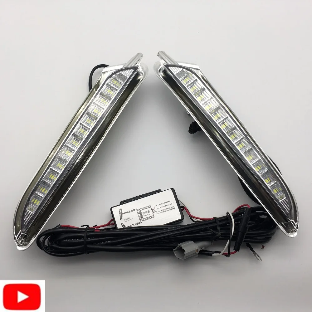 LYQ 2PCS/set LED DRL car daylight Daytime Running Lights for Buick