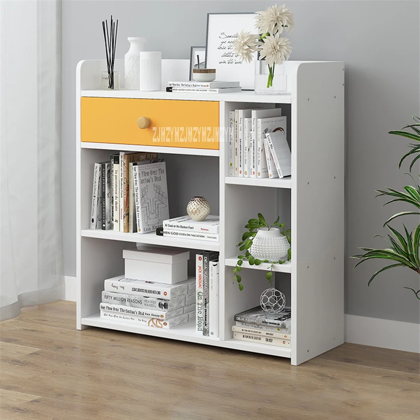 Us 26 7 11 Off D4417 Modern Simple Bookshelf Multifunctional Bedroom Wooden Bookcase Creative Economical Multi Layer Book Cabinet With Drawer In