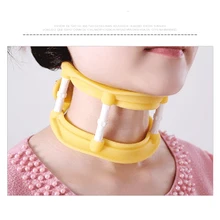 2 colors Adjustable Silicone Cervical Traction Frame Neck Massager Vertebrae Stretching Support Corrector Massager relaxation
