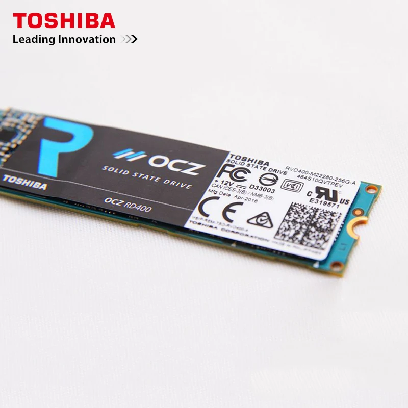 Внутренний твердотельный накопитель TOSHIBA DR400 высокоскоростной 2600 дюйма 256 ГБ M.2 2280