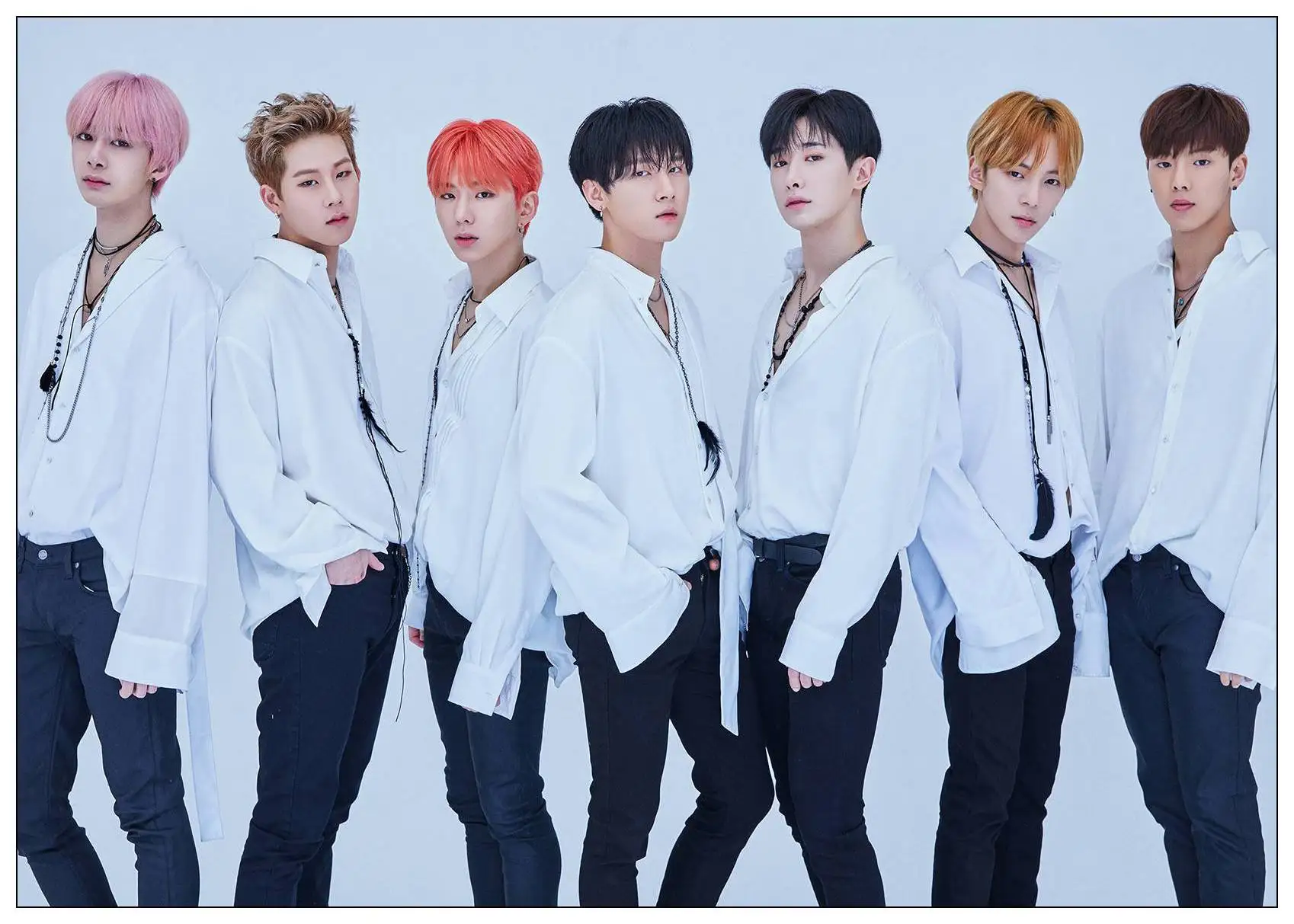 Kpop Monsta X плакат белая мелованная бумага печать живопись Домашний Декор стены искусства плакат украшение комнаты