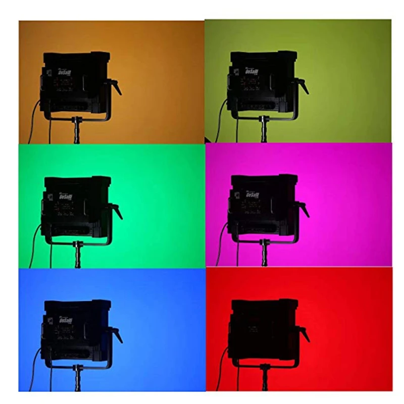 Falcon Eyes 200W RGB LED Video Fotografering Lys 8 Scene Modes Support Bluetooth (APP) Kontrol Kontinuerlig Belysning Lampe DS-811 Yongnuo Nanguang Godox Lishuai CY Neewer Travor