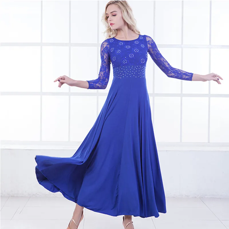 6 colors standard dance dresses women flamenco dress ballroom waltz dresses social dress tango modern dance costumes