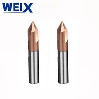 כרסום cnc קאטר WEIX 1PC 90A טחנת Solid Carbide chamfer סוף CNC כרסום קאטר HRC50 טונגסטן פיסות הנתב פלדה מכונת חיתוך (4)