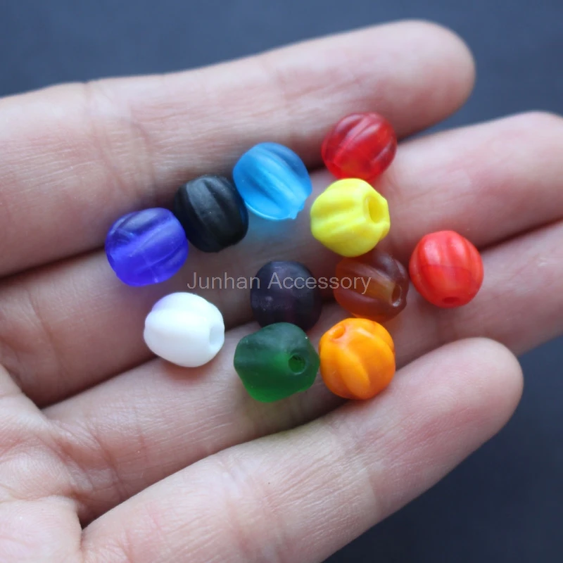 Стеклянные бусины в виде тыквы 30 шт./лот 8 мм|glass lampwork beads|beads mixlampwork beads |