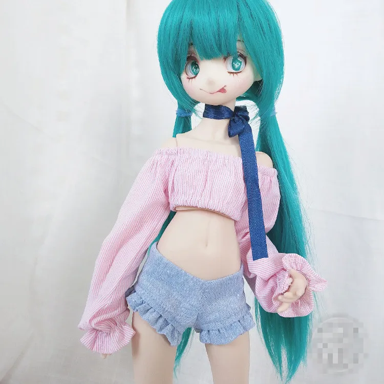 Футболка с открытыми плечами для BJD 1/6 YOSD 1/4 MSD 1/3 SD16, Одежда для кукол CWB152