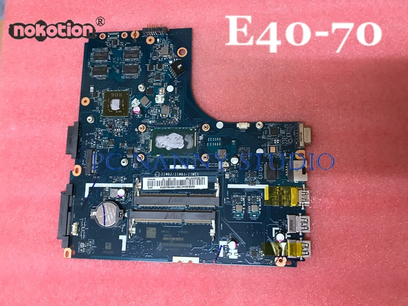 PCNANNY ZIWB2 ZIWB3 ZIWE1 LA-B091P материнская плата для Lenovo Ideapad E40-70 Intel Core Φ 2GB Материнская