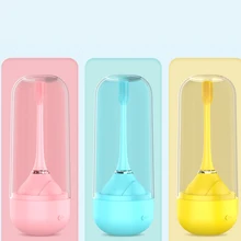 360 градусов детская зубная щетка, детская трехсторонняя Силиконовая зубная щетка, Беспроводная зарядка, зубная щетка для чистки зубов