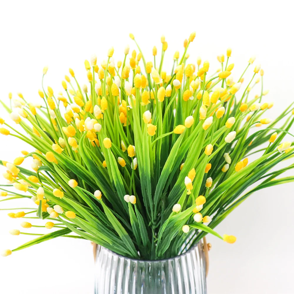 Zinmol 7-forks мини фрукты травы растения искусственные цветы Свадебные украшения Флорес букет для дома вечерние и офисные 6 цветов