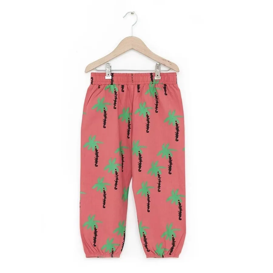 Детские штаны г., летние брендовые противомоскитные штаны для мальчиков и девочек, брюки новая детская хлопковая Солнцезащитная одежда для отдыха, верхняя одежда - Цвет: red  tree
