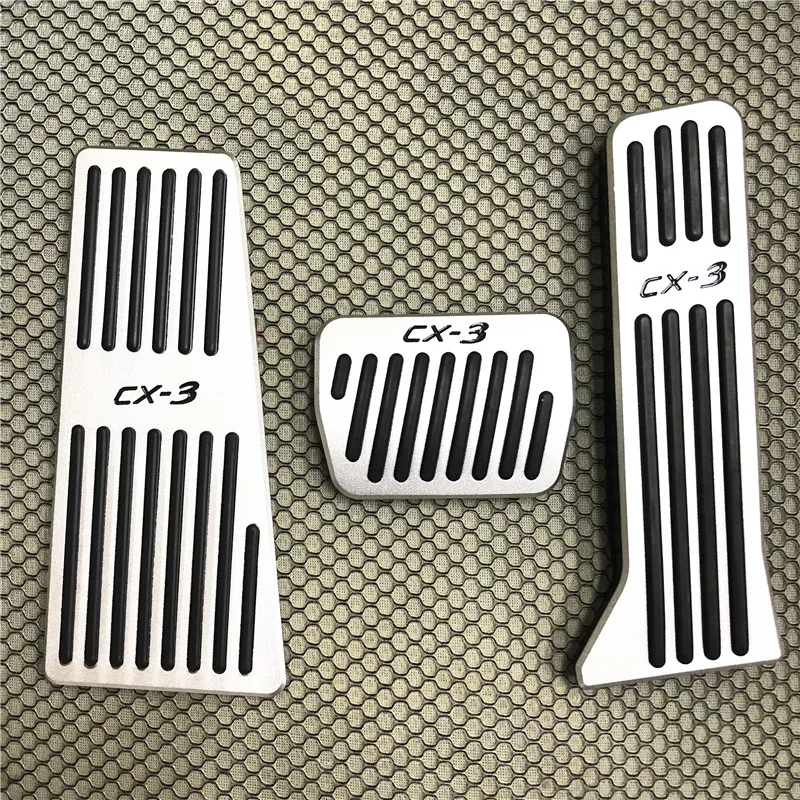 

Gas Pedal Cap For Mazda CX-3 Aluminum Foot Accelerator Cover Kit CX3 2017 2018 2019 car Accessories