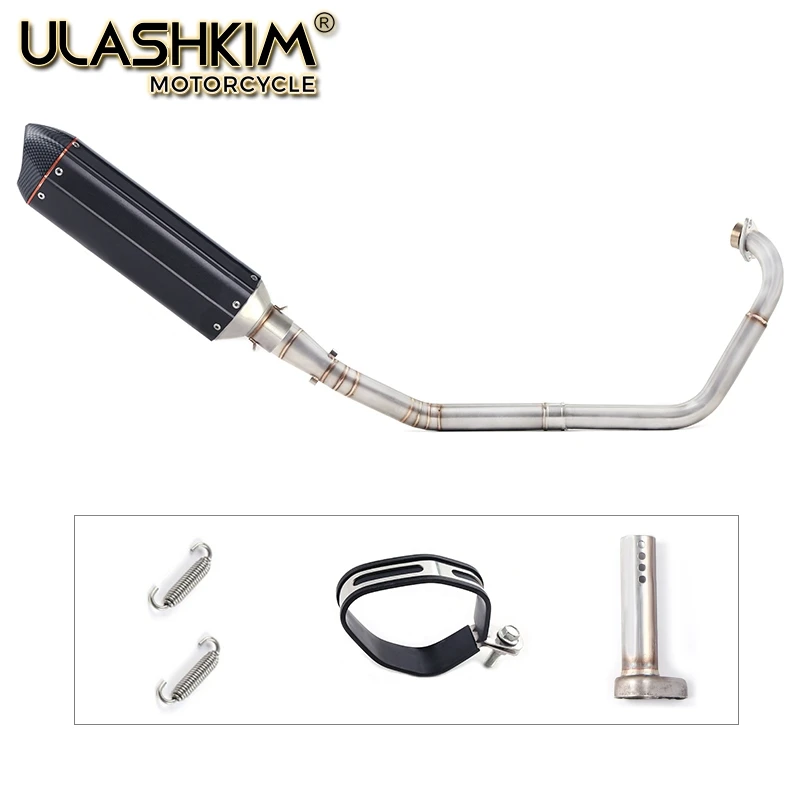 

Motorcycle Full Exhaust Escape System Modifed Middle Link Pipe Slip On For yamaha YZF-R15 R5 MT-15 MT 15 125 2008-2017