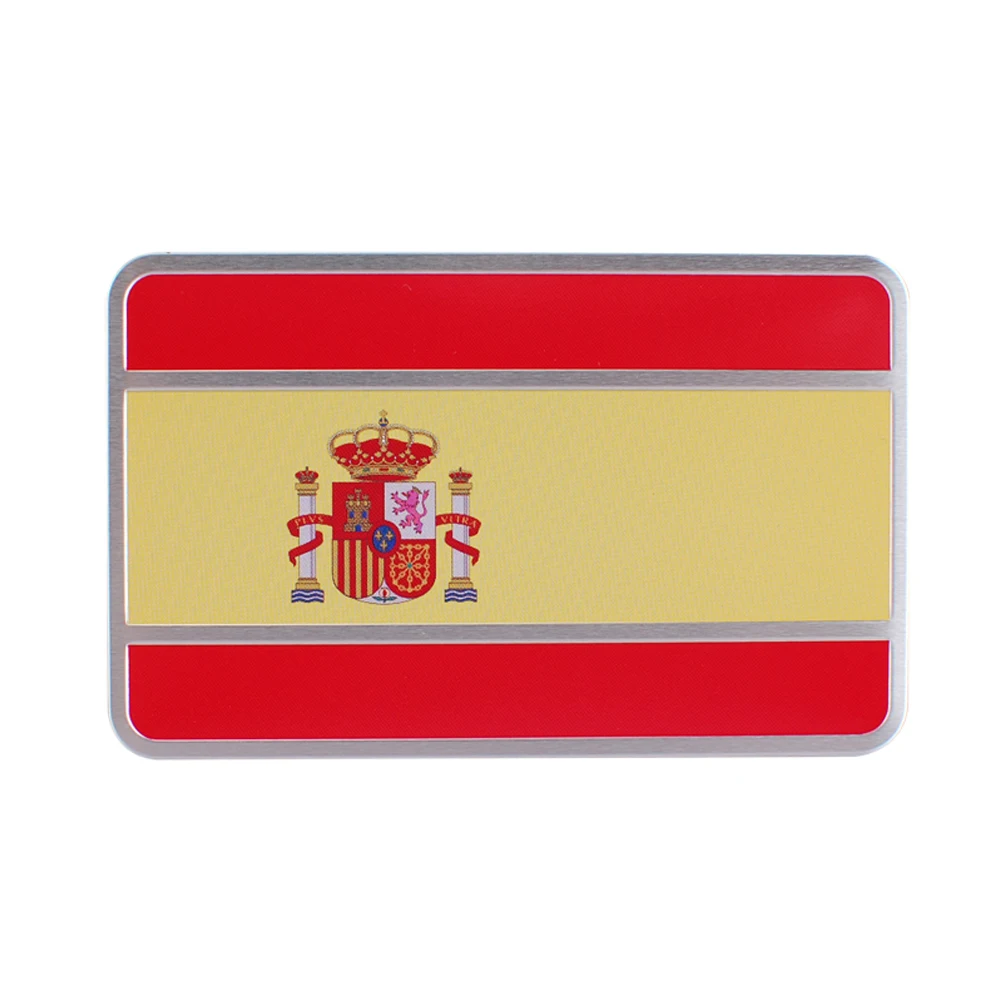 Car Styling Emblem Badge Spain Flag For Seat Leon Nissan Skoda Qashqai