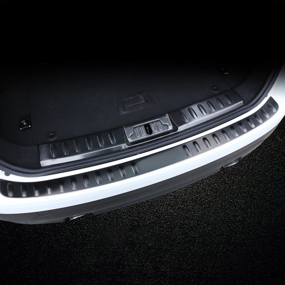 Автомобильная Задняя накладка на бампер из нержавеющей стали Защитная крышка для Jaguar F-Pace