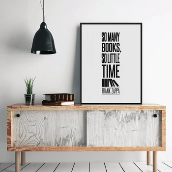 

Modern Minimalist Black White Motivational Book Quotes Typography A4 Big Art Print Poster Wall Picture Canvas Painting Home Deco