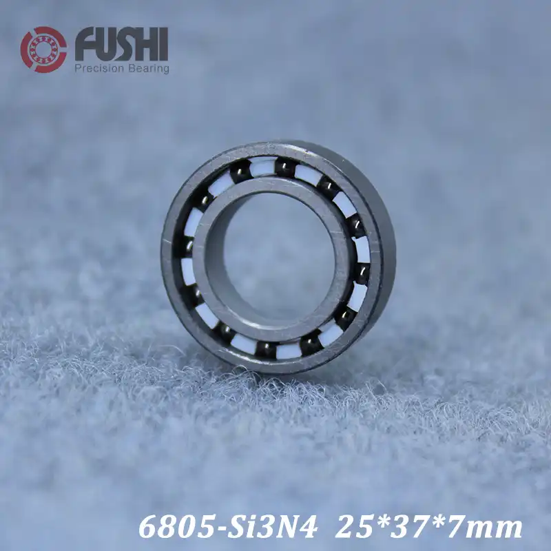 1pcs 6805N Full Ceramic Bearing ZrO2 Ball Bearing 25x37x6mm Zirconia Oxide