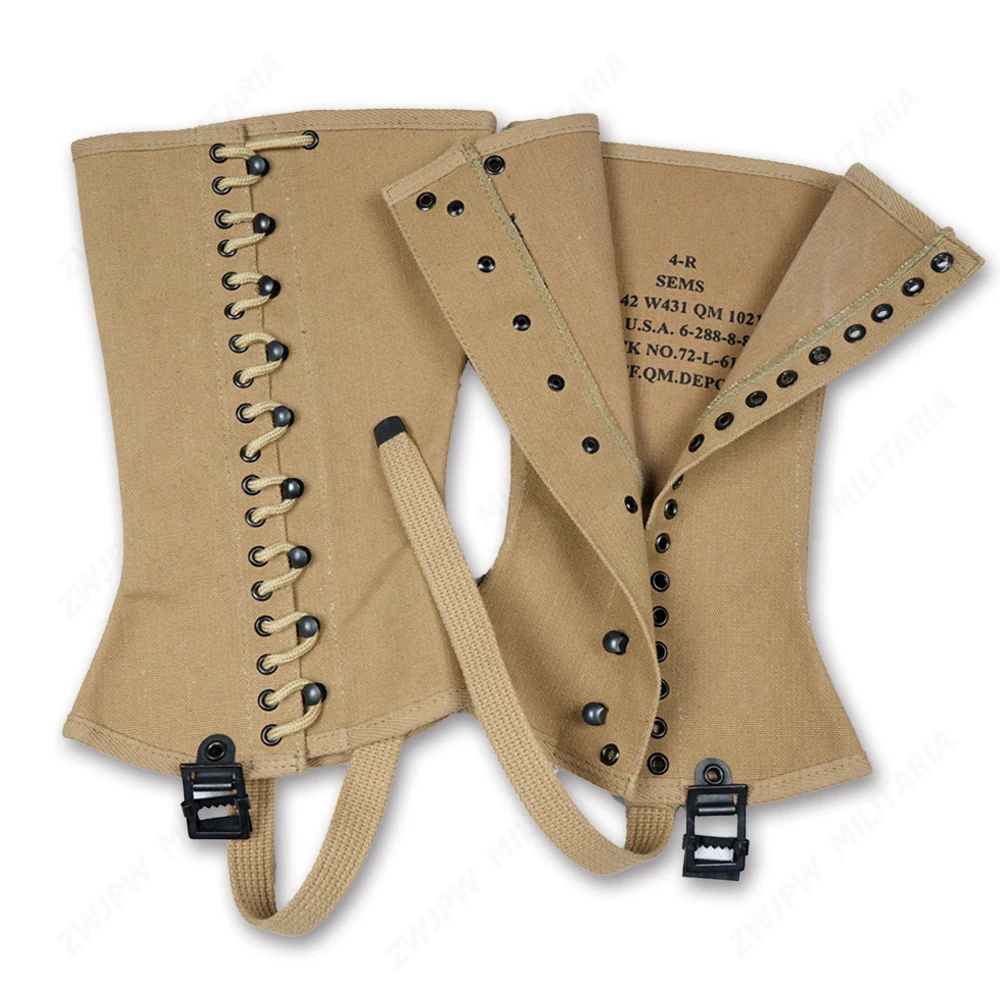 

WWII WW2 US Army M-1938 Military Uniform Accessories canvas Leggings high quality Replica US/5033069