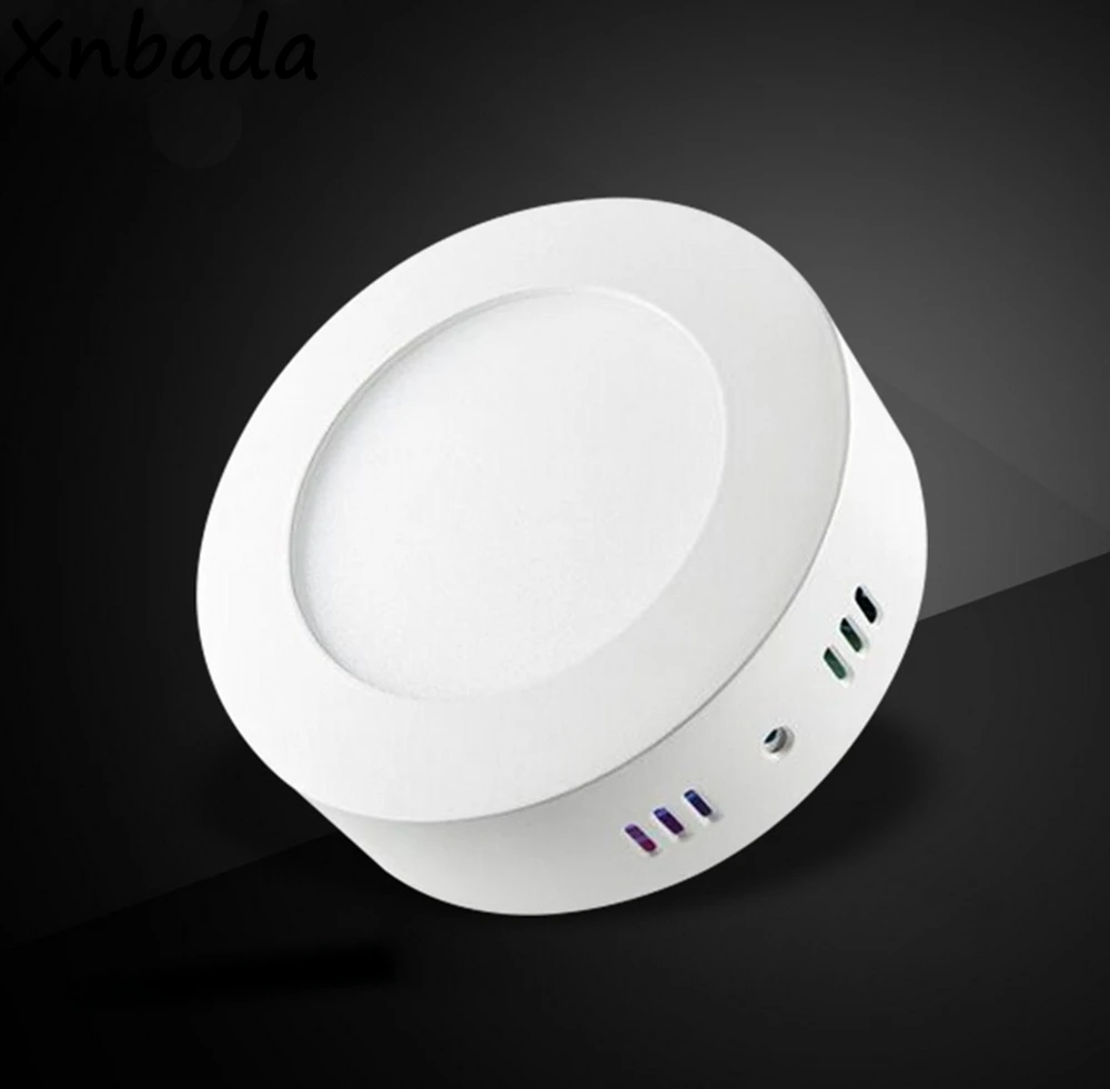 

Surface Mounted Led Panel Downlight,6W 12W 18W 24W Round Led Ceiling Recessed Panel Lights With Driver AC85-265V