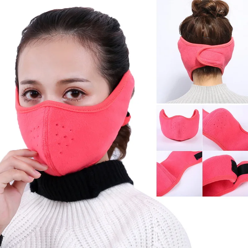 Зимние теплые унисекс термальные дышащие респираторы для езды на открытом воздухе хлопковые бархатные маски для мужчин и женщин ветрозащитные наушники