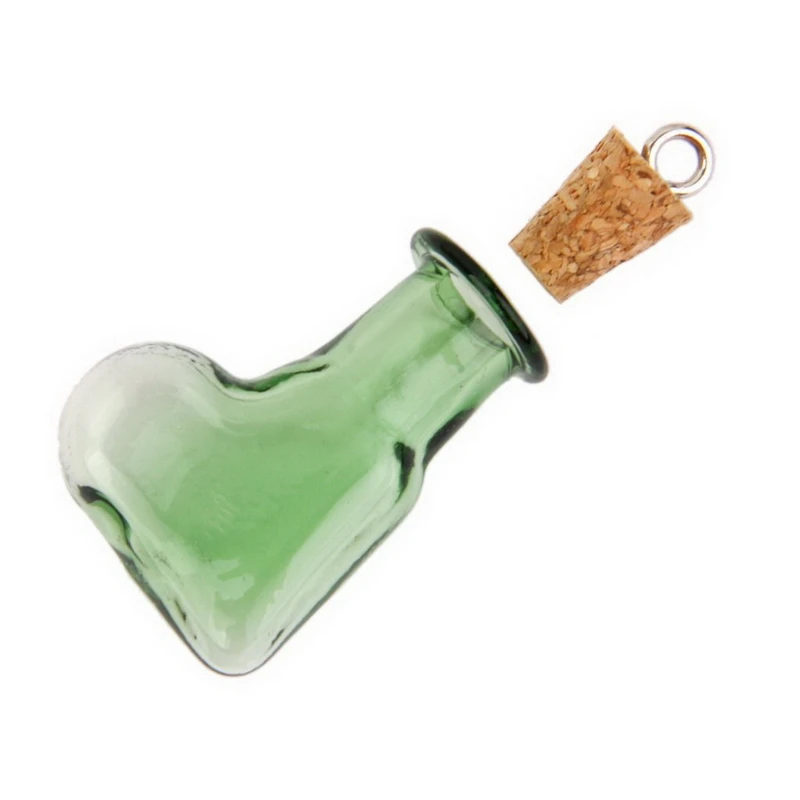 1PCS Glass Wishing Bottles Vials With Mini Cork Stopper Small Gift