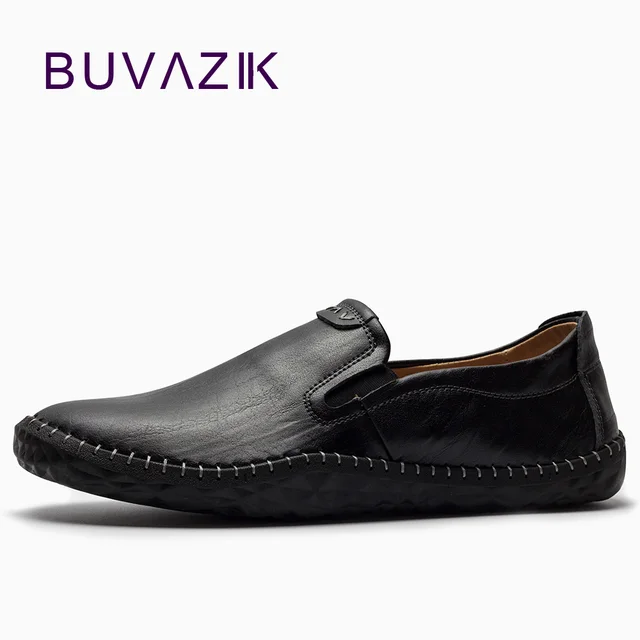 Men's Leather Slip-on Loafers Low Shoes Men's Leather Slip-on Loafers Low Shoes