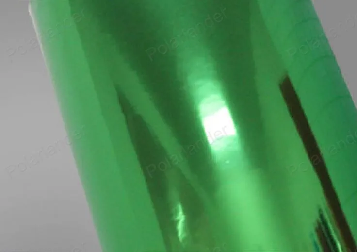 Автомобиля углеволоконная виниловая клеящеяся пленка для автомобиля с зеркальным покрытием пленки автоматическая упаковка 20*152 см украшение автомобиля пленка - Название цвета: Зеленый