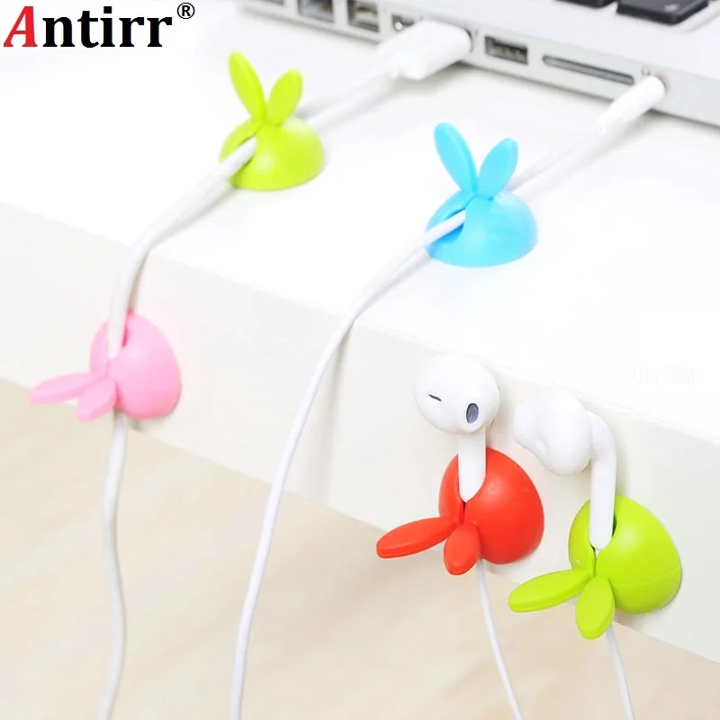 4 шт. держатель зажим для наушников|cable winder|cord organizercable winder tidies |