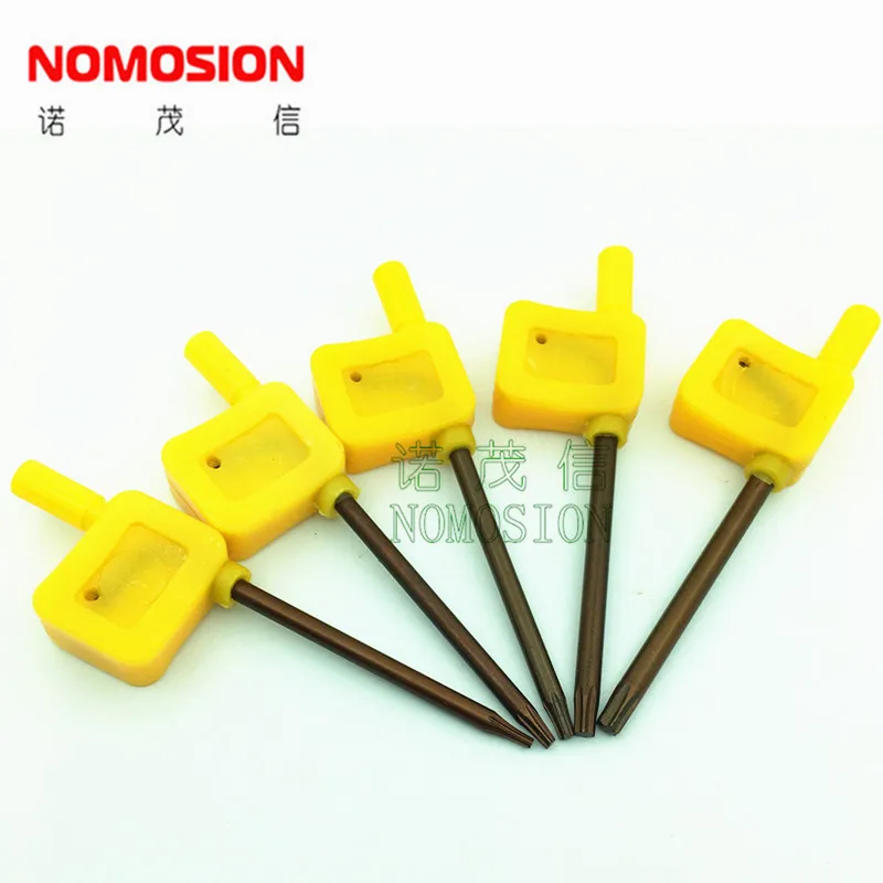 

CNC TOOLS Wrench T8 Torx keys 100PCS/bag orange Yellow Flag Torx key T8