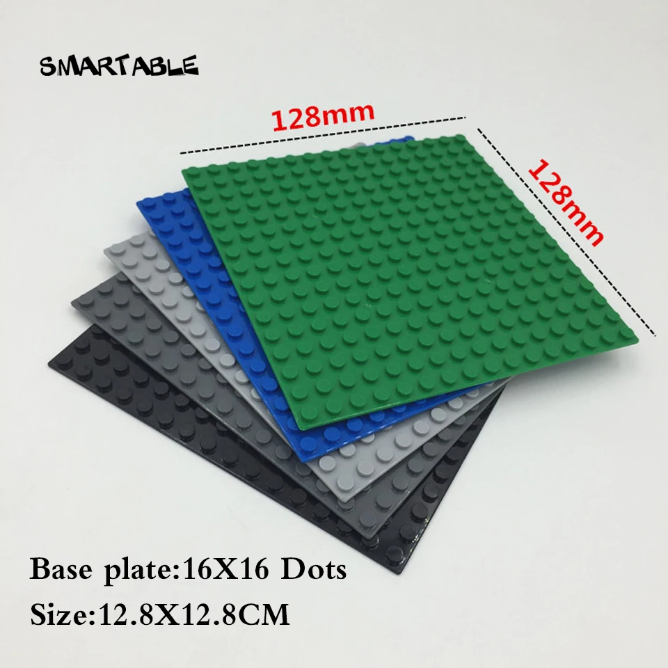 Smartable Baseplate 16x16 for Small Building Blocks parts DIY creative font b Toys b font Compatible