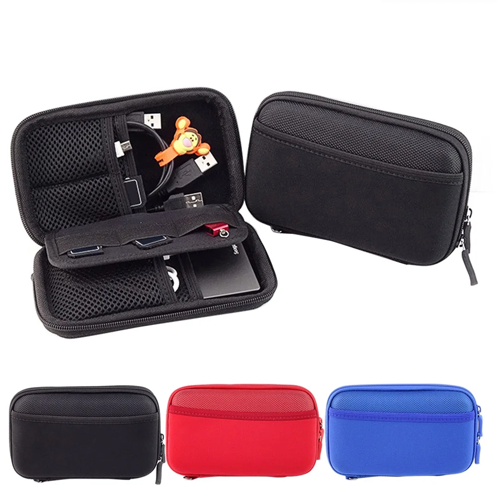 

Bevigac USB Flash Hard Disk Drive HDD 2.5 Inch Carry Case Phone Data Cable SD TF Card Cell Phone Power Bank Carrying Storage Bag