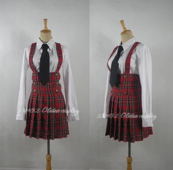 

Hetalia Axis Powers Girl's W School Uniform Cosplay Costume Shirt+Skirt+Tie