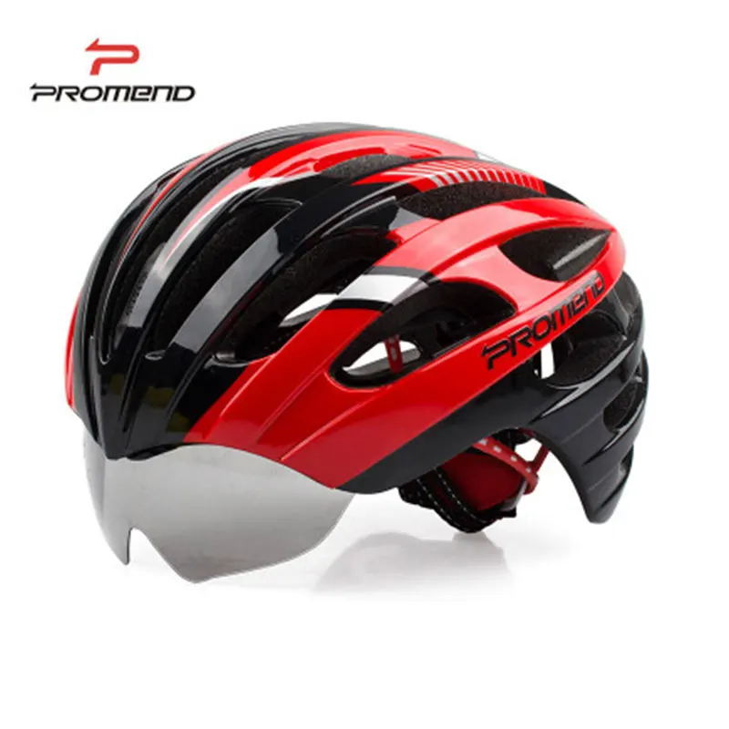 MTB шлем велосипедный с очками 3 линзы 27 вентиляционных отверстий Casco Ciclismo дорожный