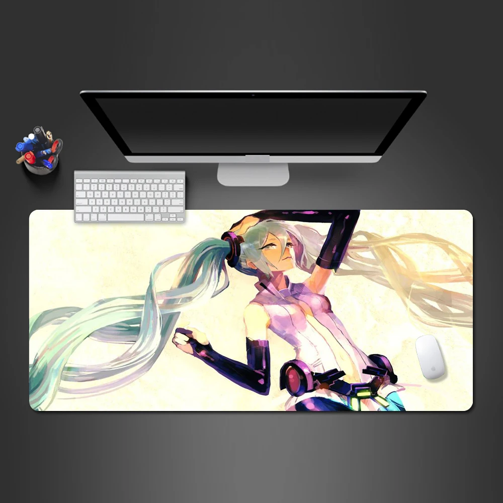 

Hatsune Miku Anime Mouse Pad Best Selling Mouse Mats Game Player Computer Gorgeous Large Desk Mat To Gamer Mause Pad To Gamer