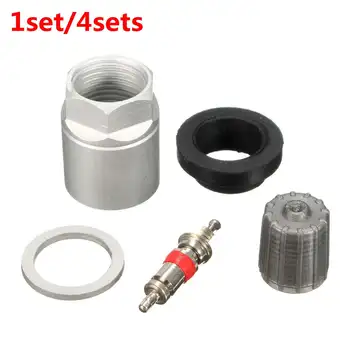 

4 sets Tire Pressure Sensor Repair Kit For Toyota Rubber Aluminum Washer Nut Valve Cap 20020 20013 17-20020AK