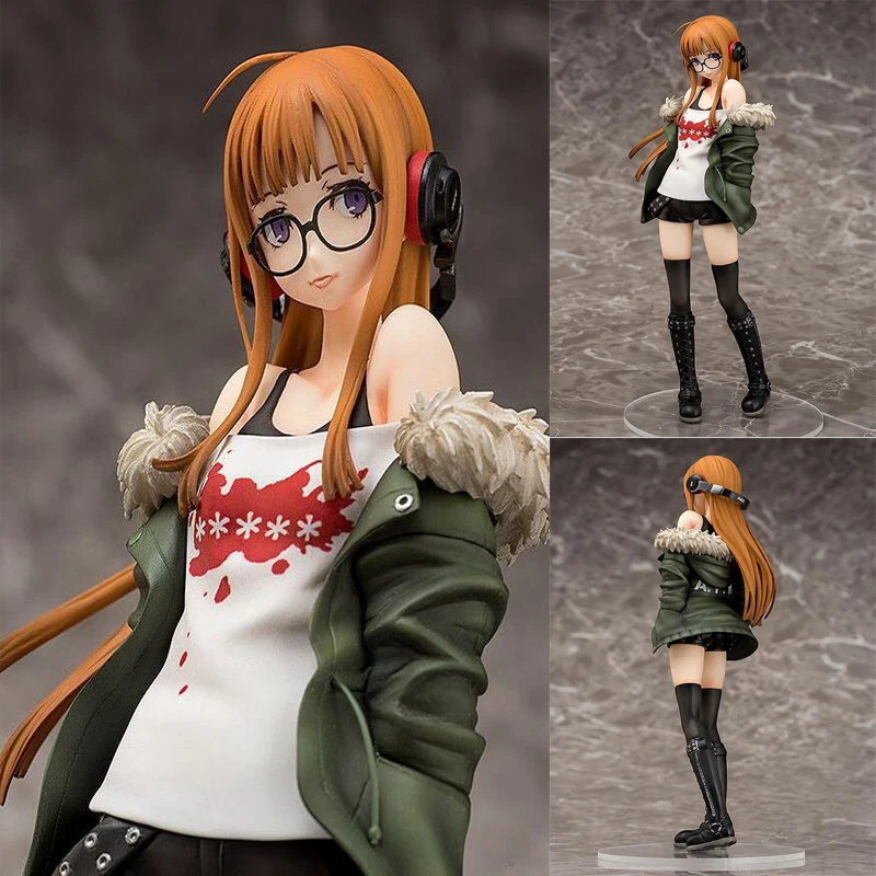 Аниме Модель Рисунок Persona5 Futaba Сакура 21 см действие Navi Коллекция ПВХ 7/1 Масштаб Окрашенные игрушки Фигурки с коробкой F7109