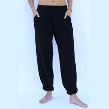 adohon 2016 womens winter Cashmere Pants and auntmun women Loose knitted Harem High Quality Warm Female Elastic Waist Mid Solid