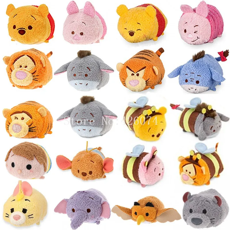 

New Tsum Tsum Robin Roo Kangaroo Owl Rabbit Gopher Lumpy Kids Plush Toys Stuffed Smartphone Cleaner Small Pendant Children Gifts