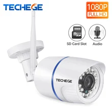 Techege 720 P 960 P 1080 P WI-FI IP Камера HD 2.0MP аудио WI-FI Камера Ночное видение TF карты Беспроводной Проводная камера видеонаблюдения P2P Onvif