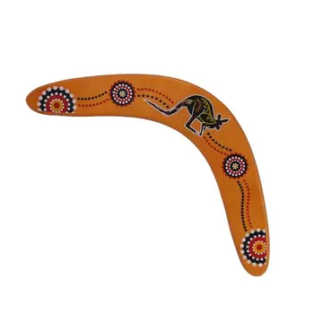 

Hot Selling V Shaped Boomerang Flying Disc Wooden Kangaroo Pattern Throw Catch Outdoor Game